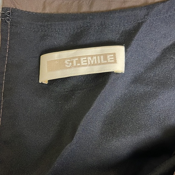 Bloomingdale's ST Emile Women Round Neck Midi dress - Picture 6 of 7